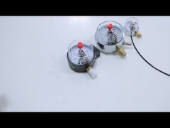 NO+NO Kasus Baja Hitam 1.6MPa 100mm 380V Manometer Kontak Listrik AC Pressure Gauge