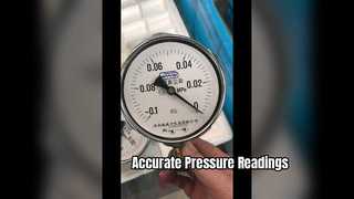 Casing krom 4" 100mm,-01~0Mpa, pengukur tekanan vakum