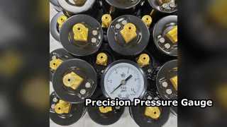 Pengukur Tekanan Baja Hitam 60mm Profesional