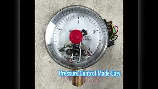 Pengukur tekanan kontak listrik 4" 100mm