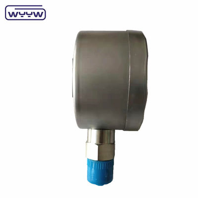 Keakuratan 0,2% Fs Bagian bawah 80mm Hydraulic Digital Water Pressure Gauge