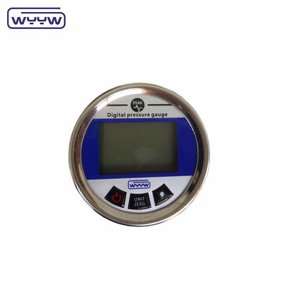 SS Industrial Digital Pressure Manometer / Intelligent Pressure Gauge Back Connection