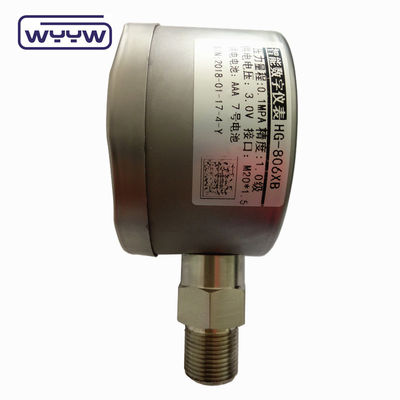 60mm Stainless Steel Digital Pressure Gauge Manometer Dengan Layar LCD