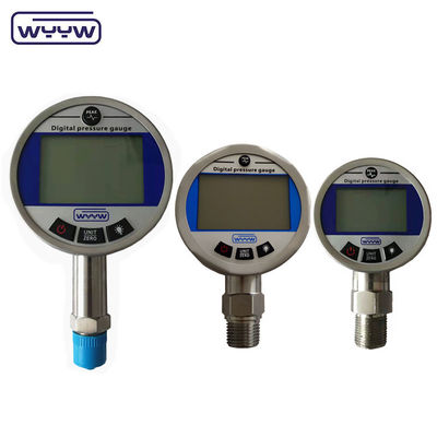 Stainless Steel Digital Gas Pressure Manometer 65mm Dengan 4-5 Digital LCD Display