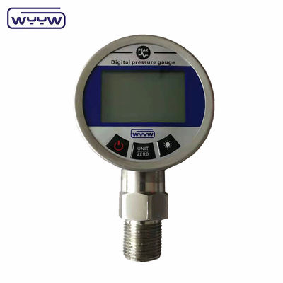 Stainless Steel Digital Gas Pressure Manometer 65mm Dengan 4-5 Digital LCD Display