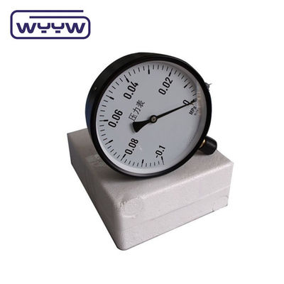 1.6% Fs -30inhg Tekanan vakum -1-0 Mpa 100mm Tekanan negatif Manometer