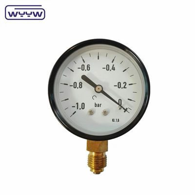 Steel Vacuum Pressure Gauge Manometer Bagian bawah Mount WYYW