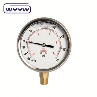 0 sampai 100 Mbar Digital Vacuum Pressure Gauge Pressure Oil Water Gauge