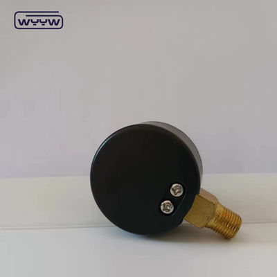 CE Standar 40MM Plastik 0-4Bar 1/8 &quot;BSP AIR Manometer Gas Alam Tekanan
