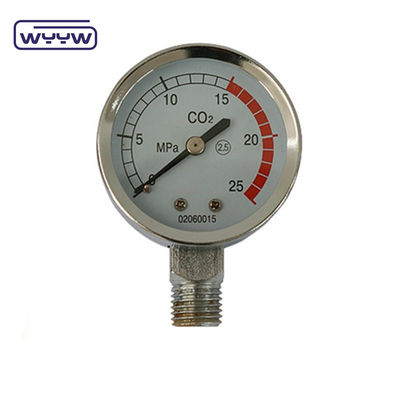 Komersial tekanan meter regulator tekanan menggunakan gas alam 50mm manometer pemasok co2 alat ukur tekanan