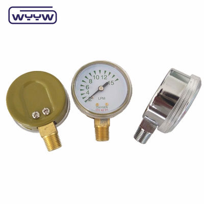 Komersial tekanan meter regulator tekanan menggunakan gas alam 50mm manometer pemasok co2 alat ukur tekanan