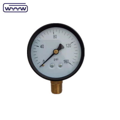 pengukur tekanan untuk kolam renang filter 2 &quot;Dial, 0-60 Psi, Bagian bawah Mount 1/4&quot; Pipe Thread