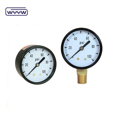 pengukur tekanan untuk kolam renang filter 2 &quot;Dial, 0-60 Psi, Bagian bawah Mount 1/4&quot; Pipe Thread