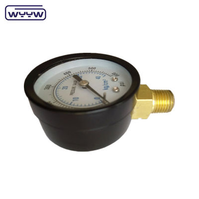 China pabrik manometer bar psi 60mm uji tekanan air