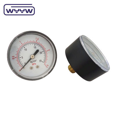China tekanan gauge harga pabrik 1,5 &quot; 40mm 0-3.5bar plastik manometer gas aksial