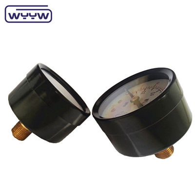 Pemasangan belakang aksial OEM tersedia bar psi manometer skala ganda 2&quot; 50mm penyangga udara alat ukur tekanan