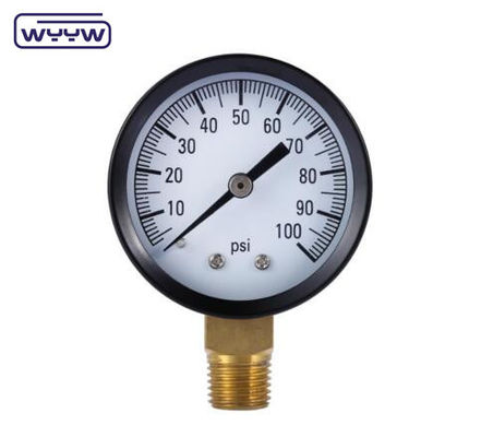 pemasangan belakang yang dapat disesuaikan 150 psi jual panas 60mm manometer umum M12X1.5 udara 10 bar tekanan gauge