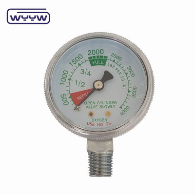 Harga pabrik 0-4000psi digunakan untuk keperluan medis tanpa masuknya minyak dasar 50mm oksigena oksigena
