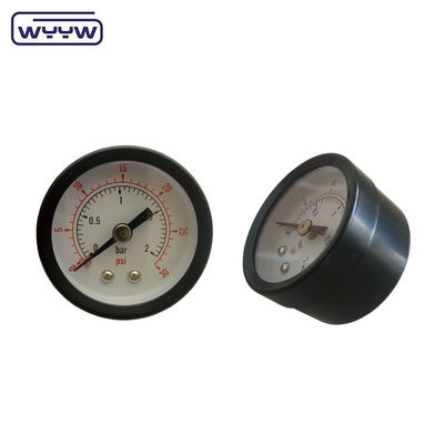 40mm Axial Bar Psi Air Pump Pressure Gauge Manometer Back Mount