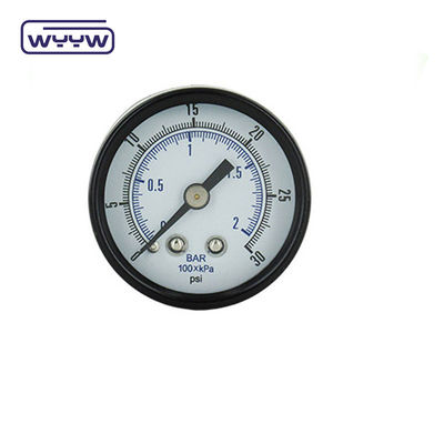 Axial Natural Gas Economy Pressure Gauge 2&quot; Manometer Tekanan Skala Ganda