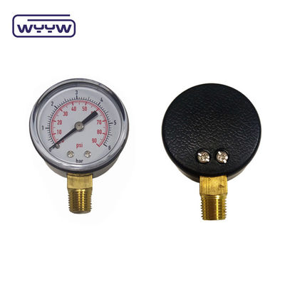 2&quot; Economy Pressure Gauge Bagian bawah Gunung Argon Pressure Gauge