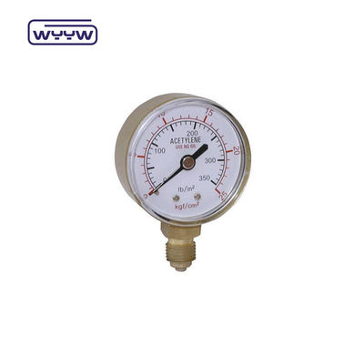 2&quot; Economy Pressure Gauge Bagian bawah Gunung Argon Pressure Gauge