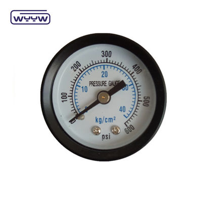 Aksial 60mm Manometer Kuningan Konektor Tekanan Gauge Material Baja Hitam