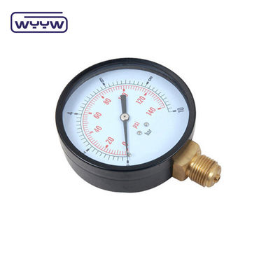 100mm Bourdon Tube Manometer Karbon Steel Umum Tekanan