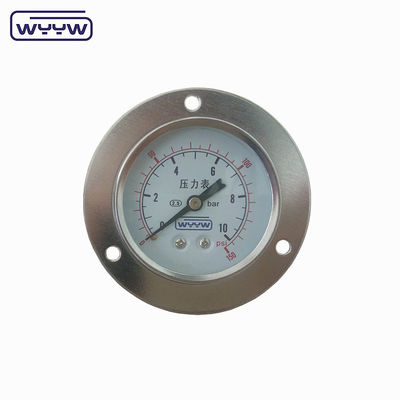 4&quot; Air Manometer Front Flange Pressure Gauge Back Mount
