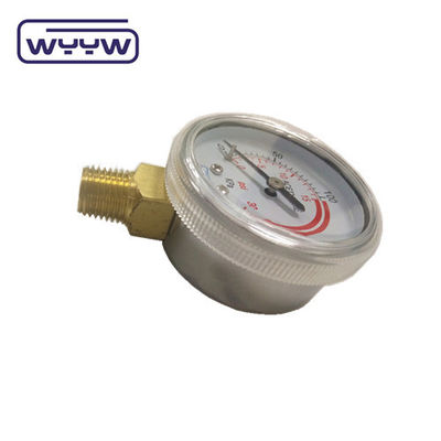 2&quot; Manometer Pengukur Tekanan Gas Umum Bagian Bawah Mount 50mm Dial