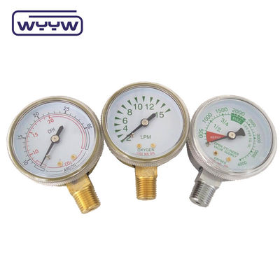 2&quot; Manometer Pengukur Tekanan Gas Umum Bagian Bawah Mount 50mm Dial
