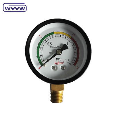 Black Steel Economy Pressure Gauge 60mm Gas Alam LPG Pressure Gauge