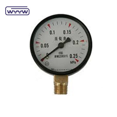 Black Steel Economy Pressure Gauge 60mm Gas Alam LPG Pressure Gauge