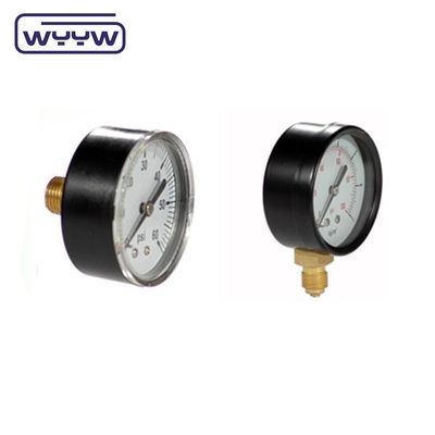 40mm Economy Pressure Gauge Untuk Gas Alam OEM ODM OBM Disesuaikan