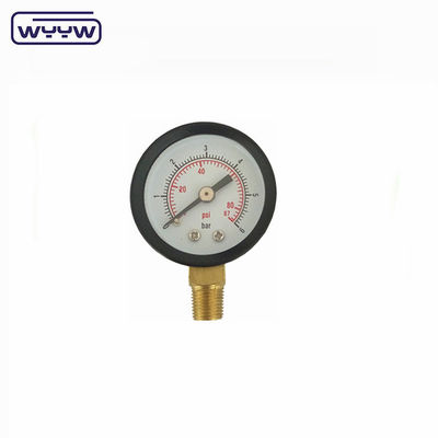 40mm Economy Pressure Gauge Untuk Gas Alam OEM ODM OBM Disesuaikan
