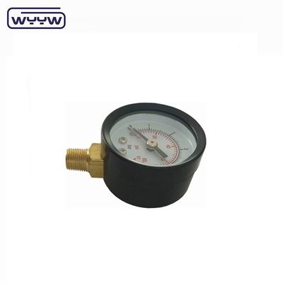 40mm Economy Pressure Gauge Untuk Gas Alam OEM ODM OBM Disesuaikan