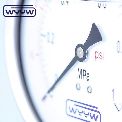 100mm Air Umum Komersial Pressure Gauge Manometer Bagian bawah Mount