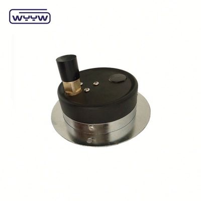 Steam Boiler Pressure Gauge Manometer Bagian Bawah Mount Dengan Casing Baja Hitam