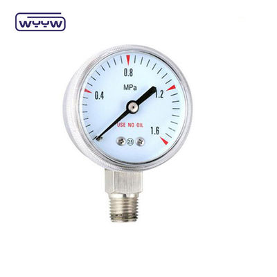 50mm Medical Oxygen Gas Cylinder Pressure Gauge 2.5% Keakuratan