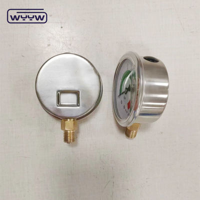 CE persetujuan EN837-1 Glycerine Oil Filling Hydraulic 0-25 Bar G1/4&quot; Oil Filled Color Pressure Gauge