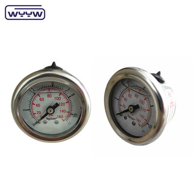 40mm ceneter belakang OEM 1/4 &quot;bsp npt 1,5 inci wajah gliserin penuh tekanan