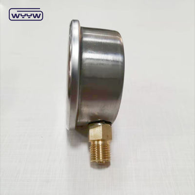 oem untuk bebas manometer tekanan industri penumatic 1/4 &quot;G radial koneksi cairan diisi bar tekanan 2.5&quot;