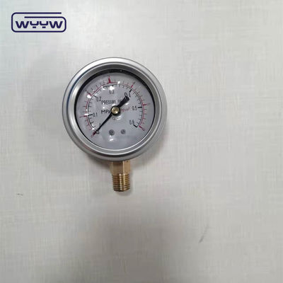 oem untuk bebas manometer tekanan industri penumatic 1/4 &quot;G radial koneksi cairan diisi bar tekanan 2.5&quot;