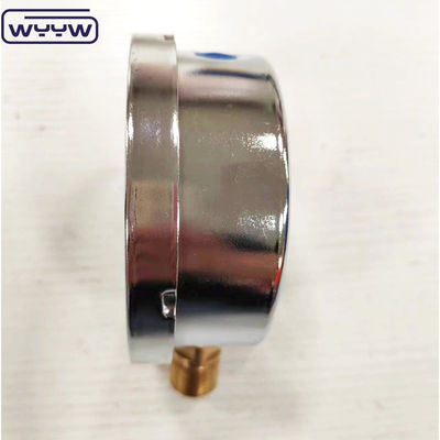 Produk baru bayonet kotak krom 1/2 &quot;bsp radial entry bar psi 4&quot; gliserin diisi manometer tekanan