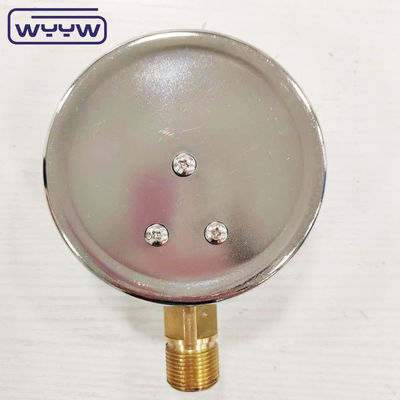 Produk baru bayonet kotak krom 1/2 &quot;bsp radial entry bar psi 4&quot; gliserin diisi manometer tekanan
