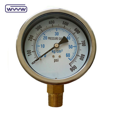 100mm 1,6% 1% akurasi Pump Pressure Gauge,Differential Pressure Gauge Untuk Filter, Pressure Gauge