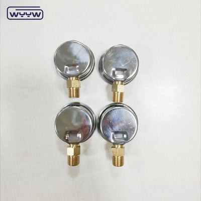 40mm dial ss304 case pointer tipe borodon tabung vertikal 0-10bar / psi oil filled pressure gauge 1-1/2