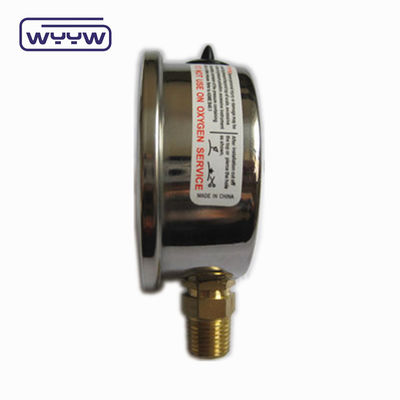 Koneksi Kuningan Berkualitas Tinggi 1/4 &quot;BSP Double Scale Bar Psi EN837-1 Accurac 1.6 Liquid Filled Pressure Gauge