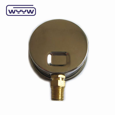 Koneksi Kuningan Berkualitas Tinggi 1/4 &quot;BSP Double Scale Bar Psi EN837-1 Accurac 1.6 Liquid Filled Pressure Gauge