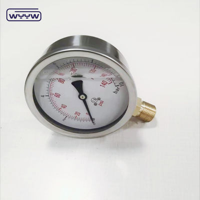 Pengukur Tekanan Cairan Qingdao Ningbo ekspor 0-350 bar manometer